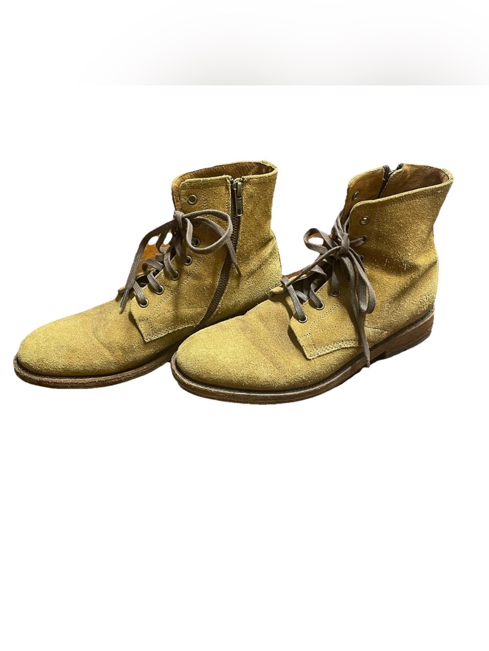 Frye Lace Up Suede Chukka Boots Mens Size 8 D Tan Leather